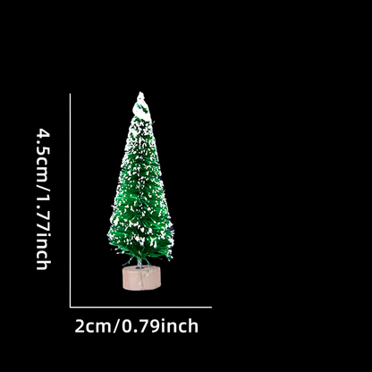 Miniatur-Weihnachtsbäume aus Sisal