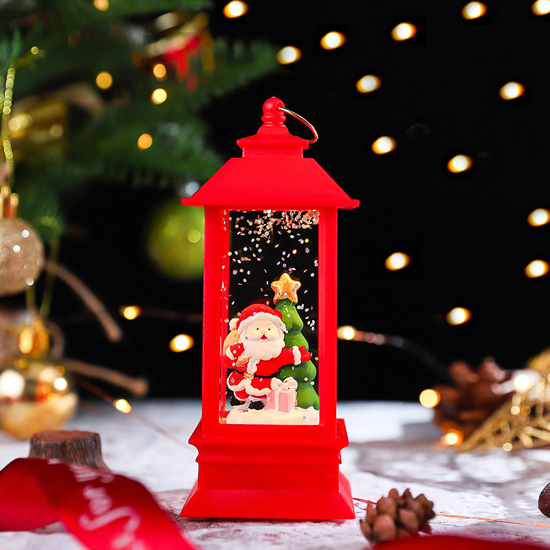 Dekorative Weihnachts-Schneekugel mit Licht