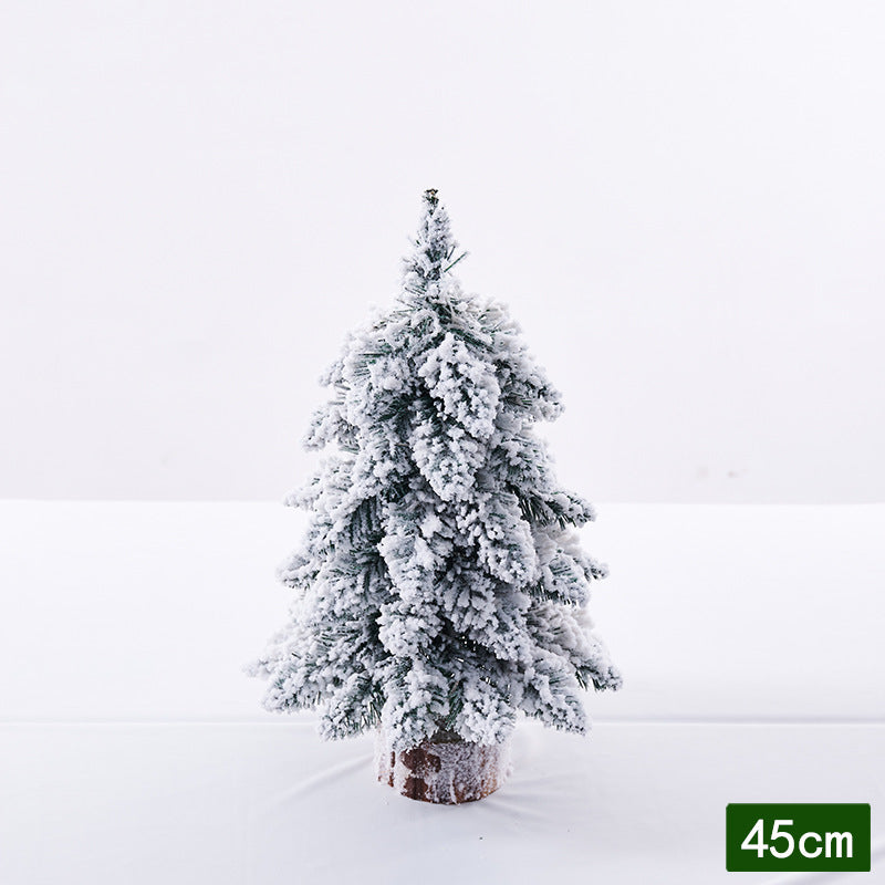 Mini-Weihnachtsbaum mit Schnee-Effekt und LED-Licht