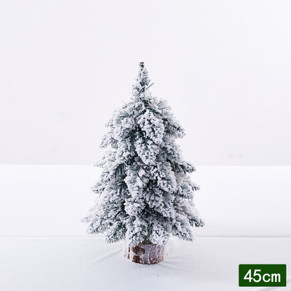 Mini-Weihnachtsbaum mit Schnee-Effekt und LED-Licht