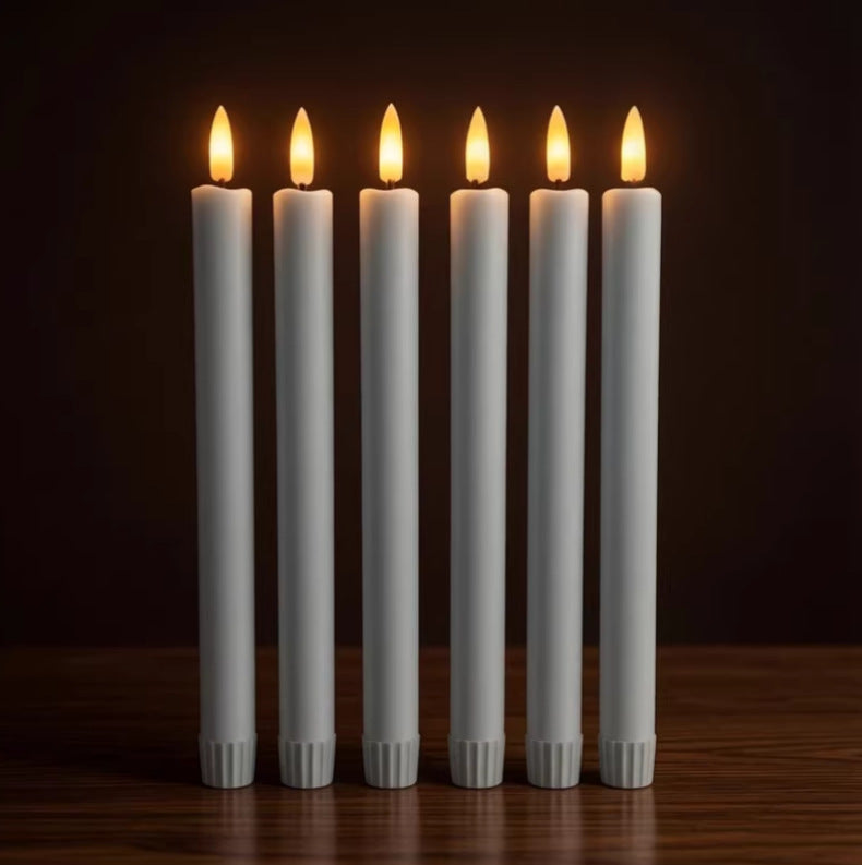 LED-Stabkerzen-Set, 6 Stück, mit Fernbedienung