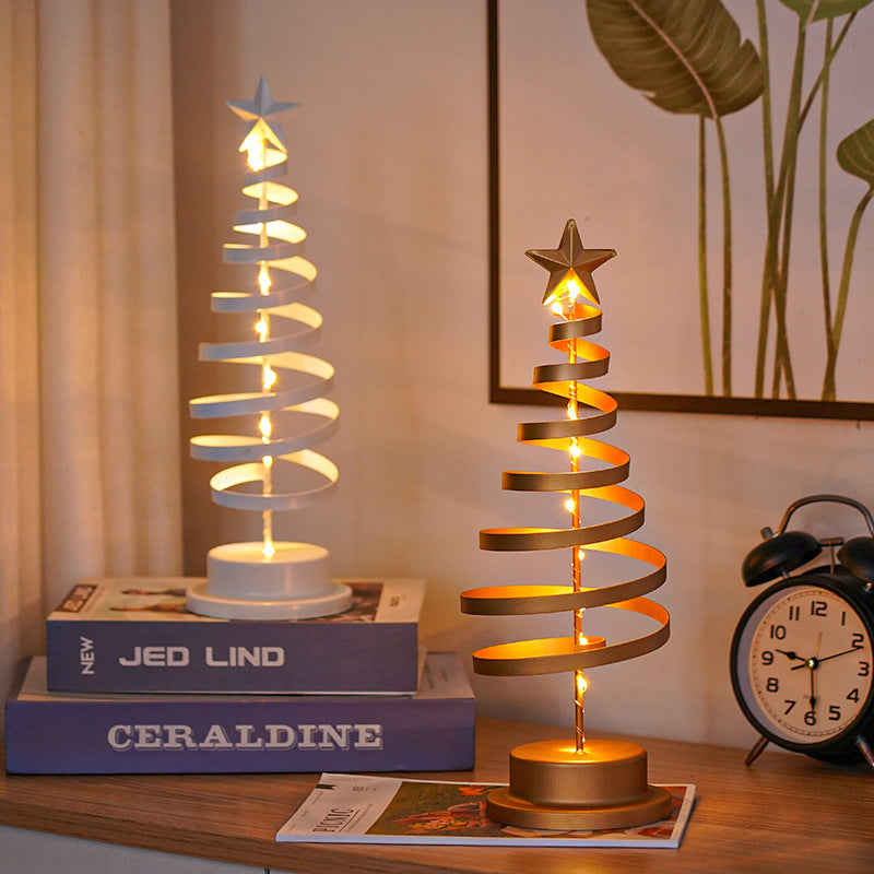 Dekorative LED-Tischleuchte aus Eisen im Weihnachtsdesign