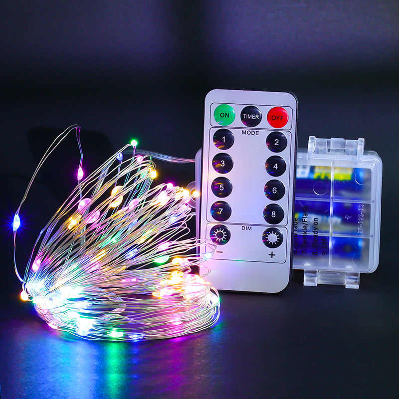 LED-Kupferdraht-Lichterkette mit Fernbedienung