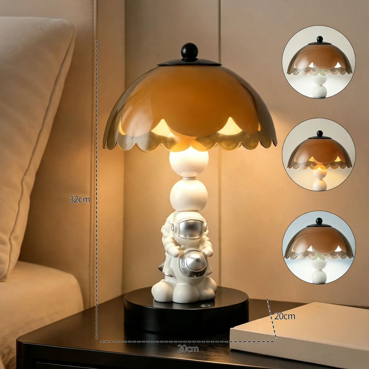 Cartoon Astronaut Nachttischlampe