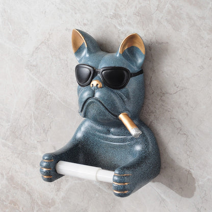 Wandmontierter Toilettenpapierhalter, Hundedesign