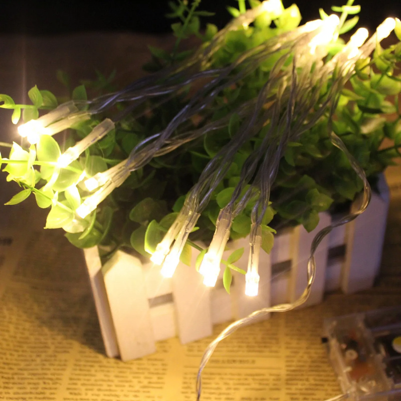 LED-Lichterkette mit Batteriebetrieb, verschiedene Längen