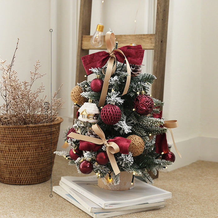 Kompakter PE-Weihnachtsbaum mit Beleuchtung, 45-90 cm