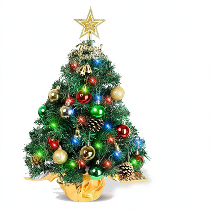 Mini-Weihnachtsbaum-Set, 60 cm, mit Tannenzapfen