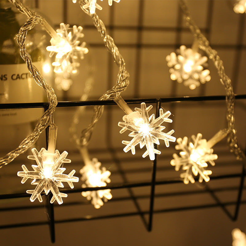 LED-Schneeflocken-Lichterkette, batteriebetrieben, Modell YL-XH