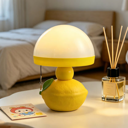 Tischlampe Zitrone, modern, mit Zugschnur