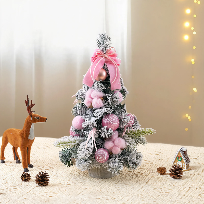 Mini-Weihnachtsbaum mit Schleifendekoration, PVC