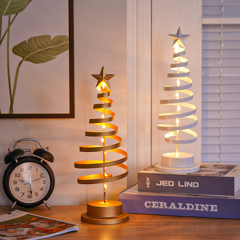 Dekorative LED-Tischleuchte aus Eisen im Weihnachtsdesign