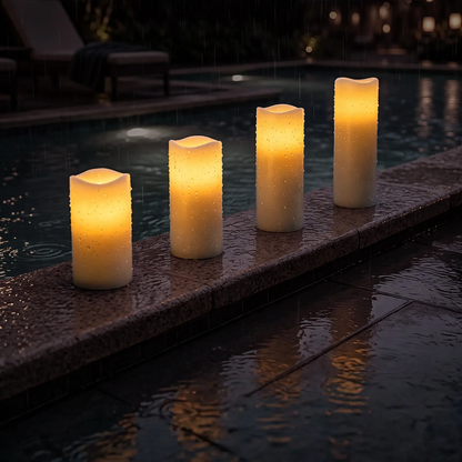 Wasserdichtes LED-Kerzen-Set, 12-teilig, ABS-Kunststoff