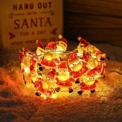 LED-Weihnachts-Lichterkette mit Motiven