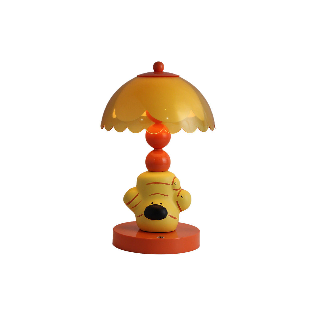 Ingwer-Hund Tischlampe, ABS, gelb, Farbwechsel