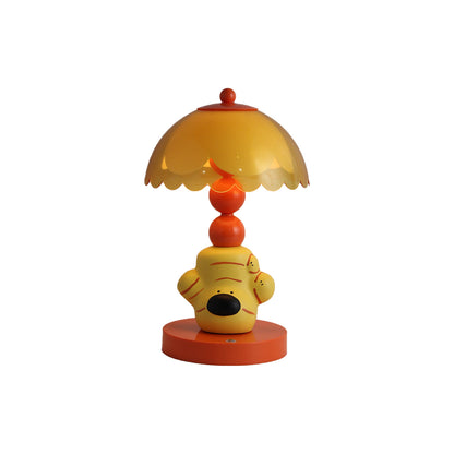 Ingwer-Hund Tischlampe, ABS, gelb, Farbwechsel