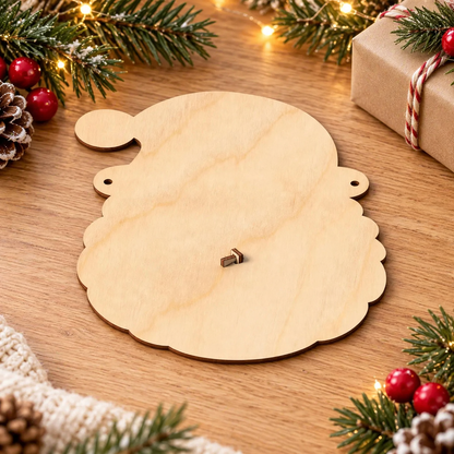 Weihnachts-Countdown-Schild aus Holz