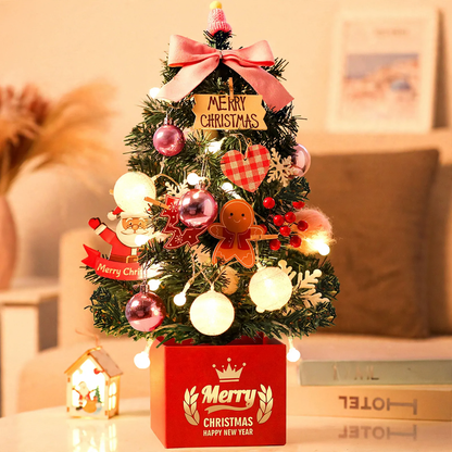 Mini-Weihnachtsbaum-Set für den Tisch