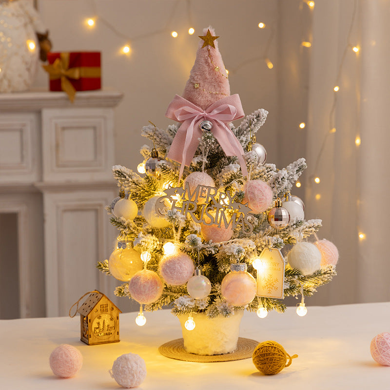 Mini-Weihnachtsbaum mit Schnee-Effekt