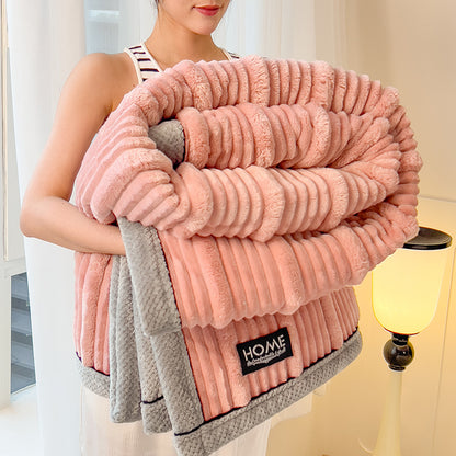 Flauschige Wohndecke, unifarben, verschiedene Größen