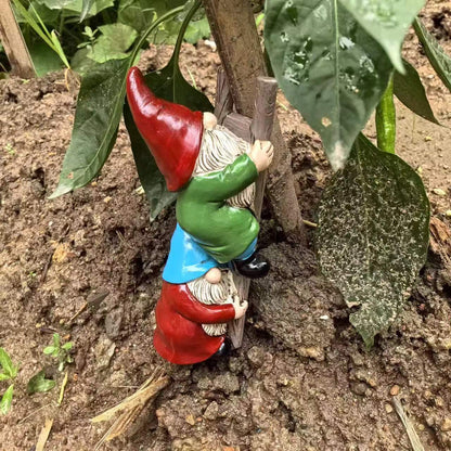 Dekorative Wichtelfigur aus Kunstharz