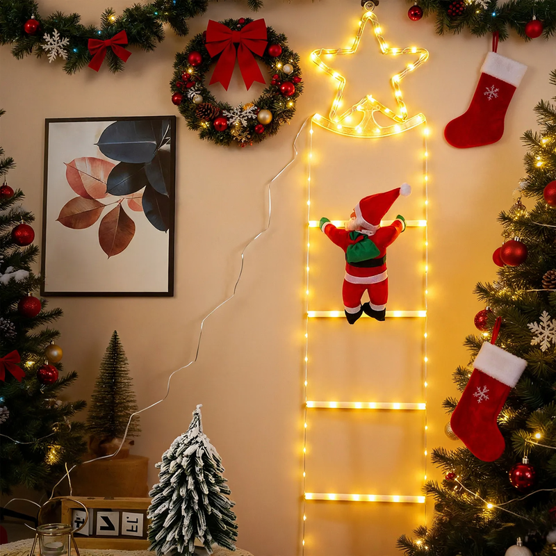 LED-Sternen-Lichterkette, Leiter-Design