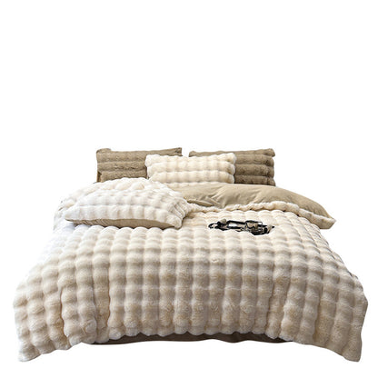 Winter-Bettwäsche-Set aus Korallenfleece