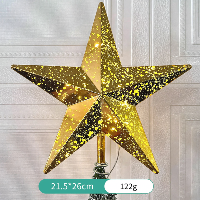 Leuchtender Stern für die Weihnachtsbaumspitze