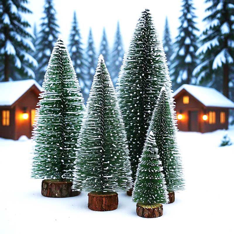 Mini-Weihnachtsbaum mit Tannennadel-Optik