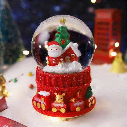 Dekoratives Weihnachtskugel-Musikspieluhr-Set