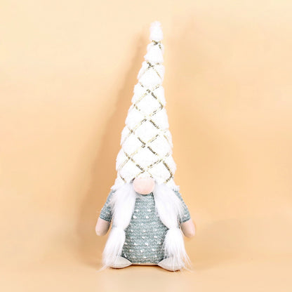 Weihnachts-Wichtelfigur, 44 cm, sitzend mit Pailletten