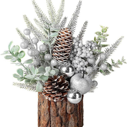 Mini-Weihnachtsbaum im Holzfass-Design
