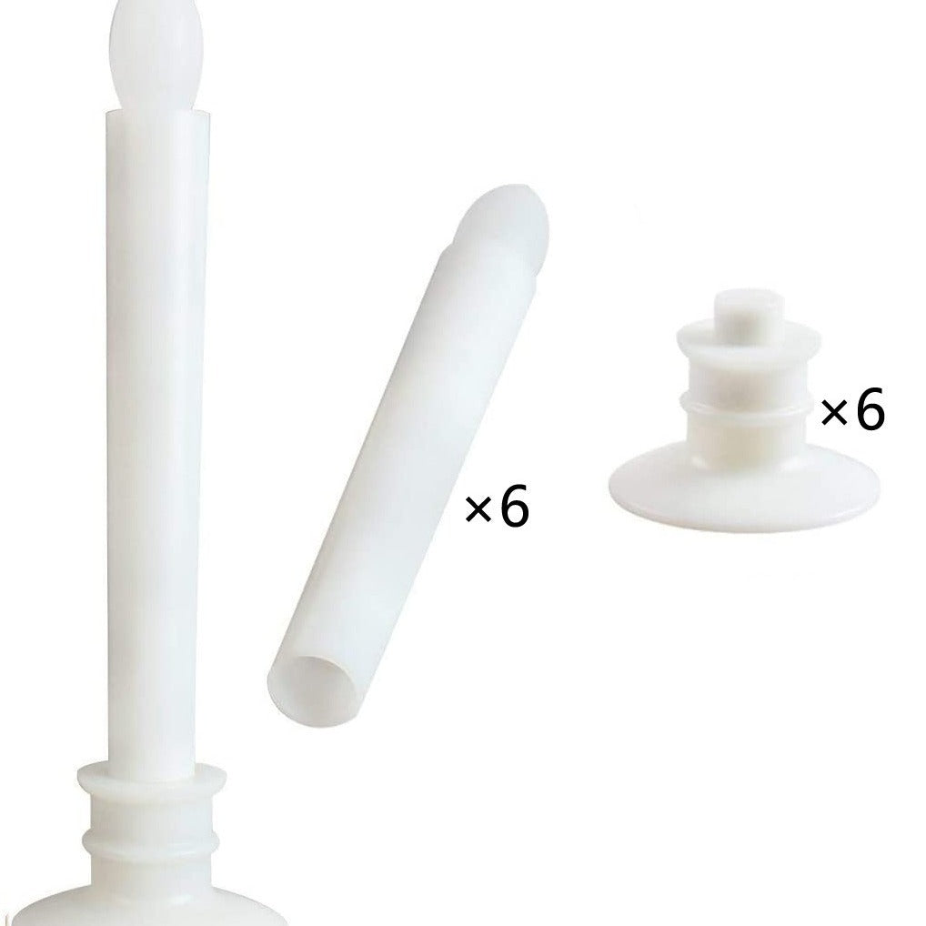 LED-Stabkerze, Kunststoff, zylindrisch