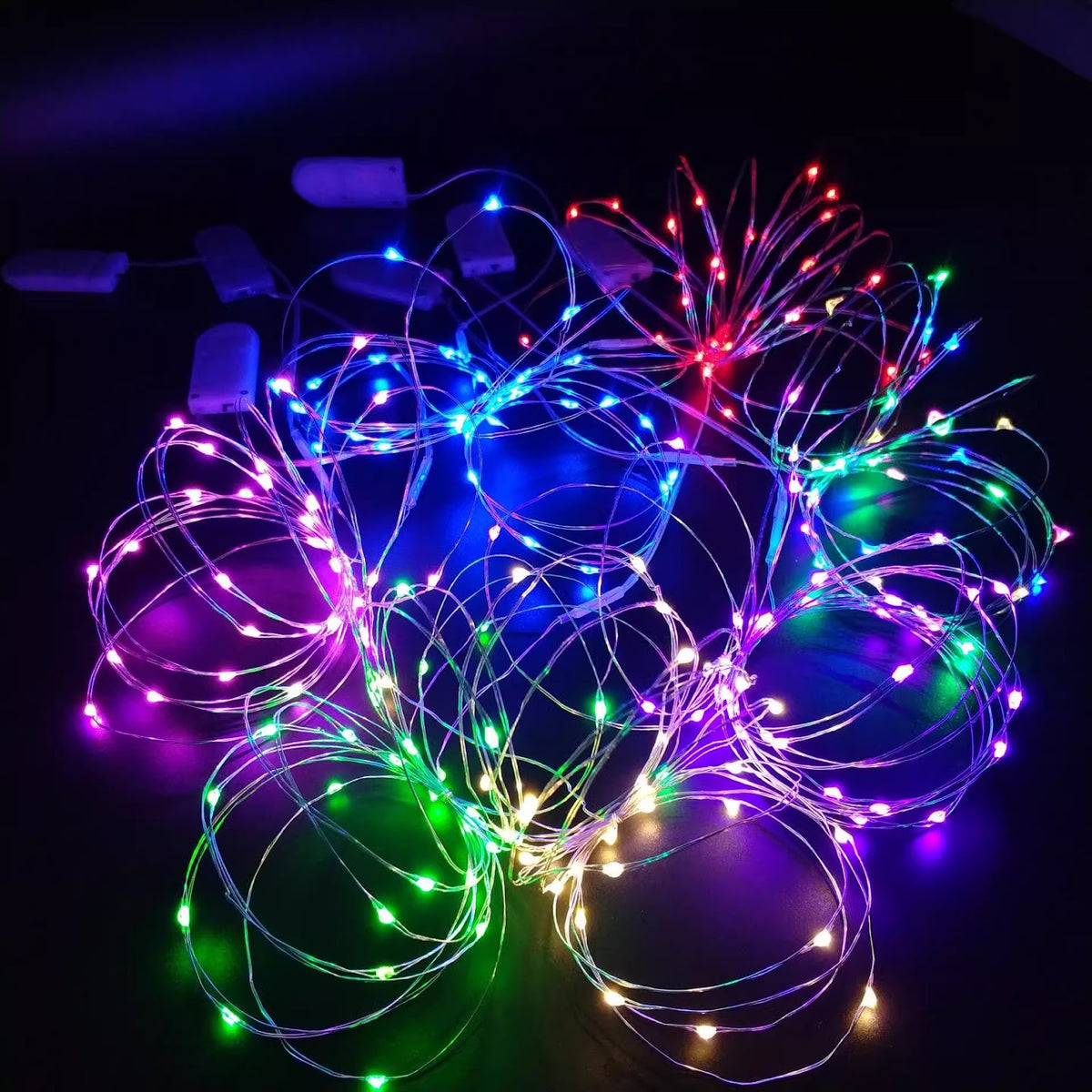 LED-Kupferdraht-Lichterkette mit Batteriebetrieb