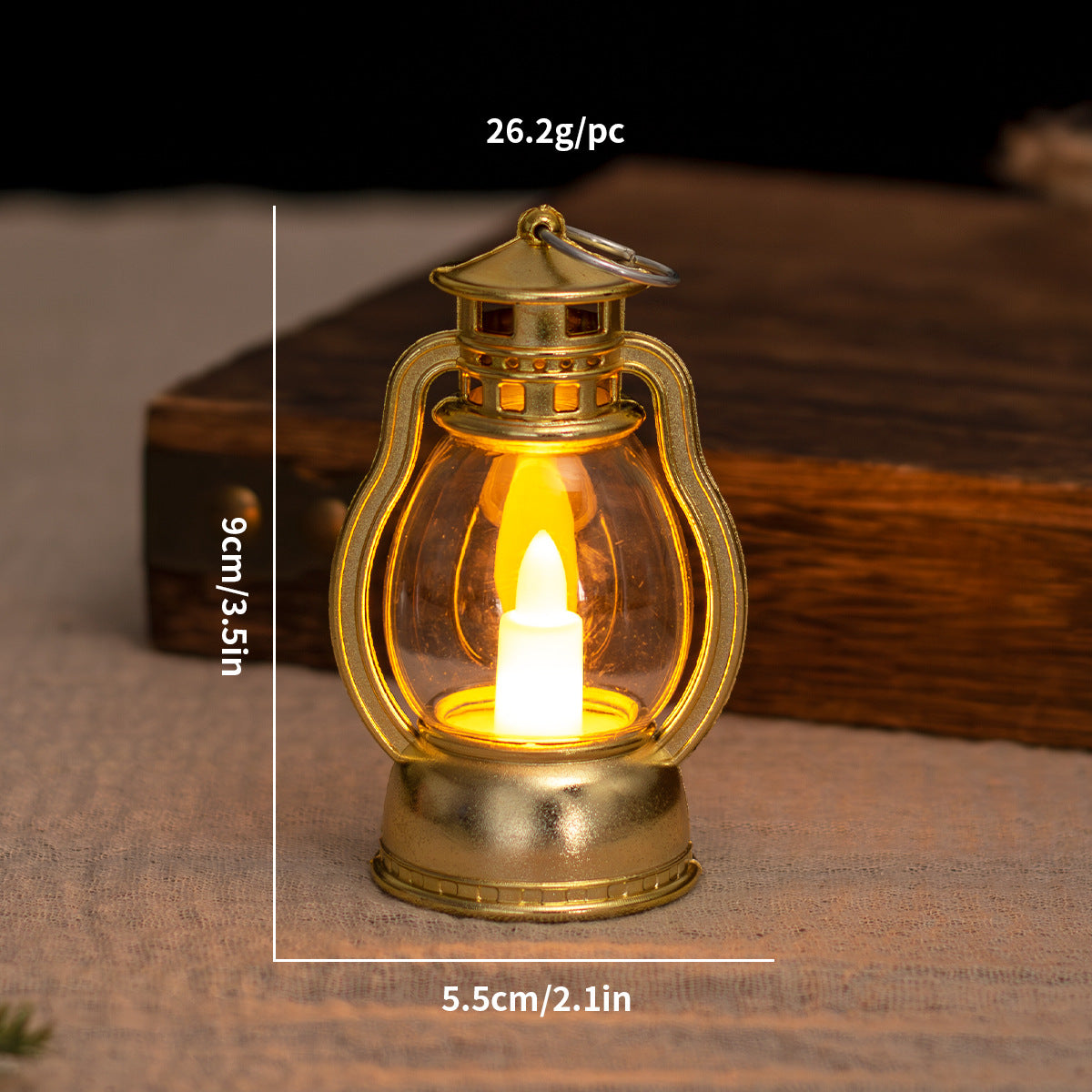 Dekorative LED-Laterne im Vintage-Stil