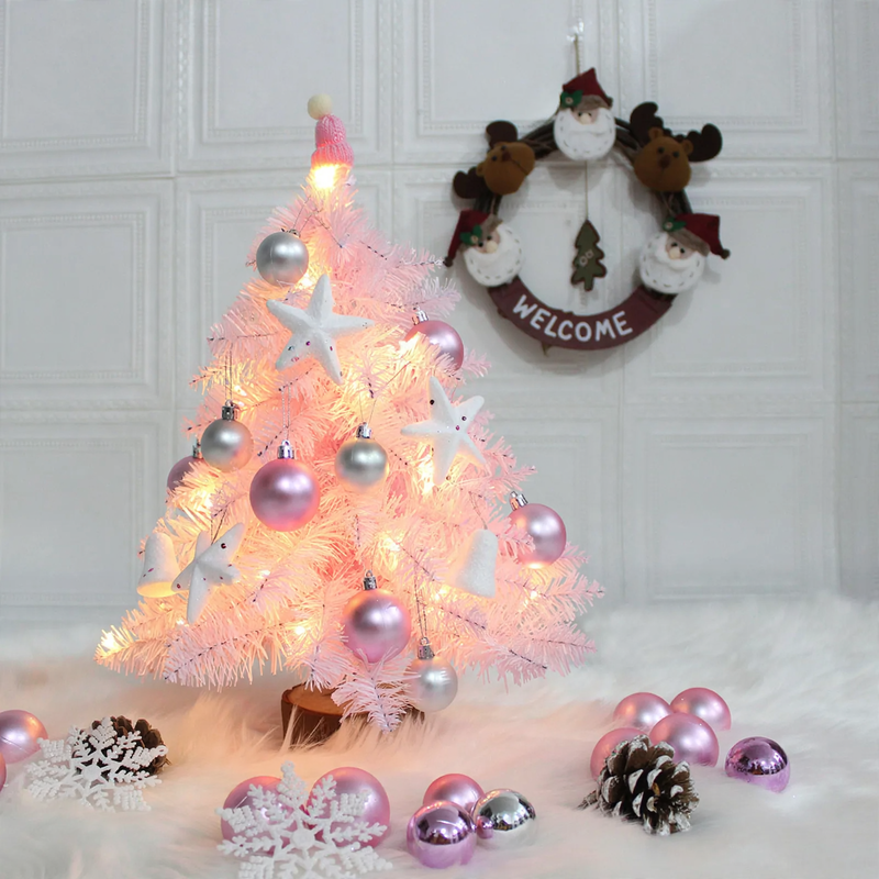 Mini-Weihnachtsbaum mit Dekoration, 45/60 cm, PVC