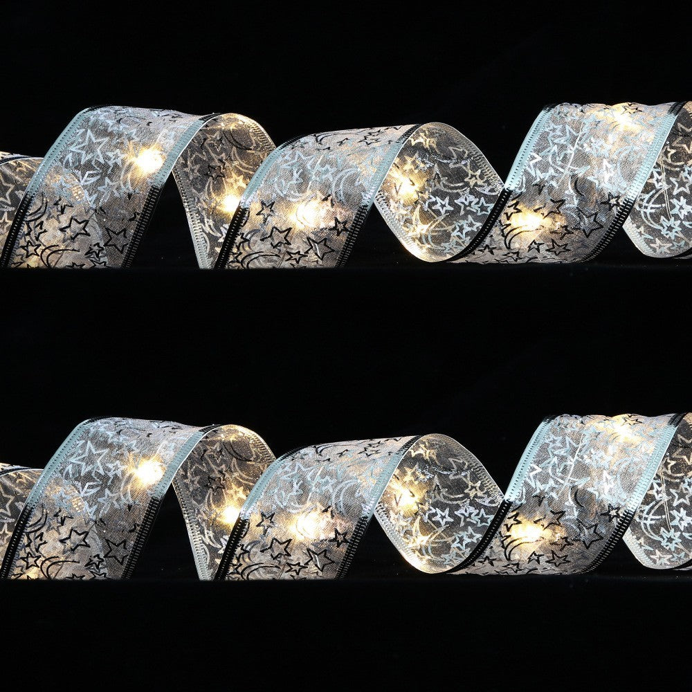 Dekorative LED-Lichterkette mit Schleifenband