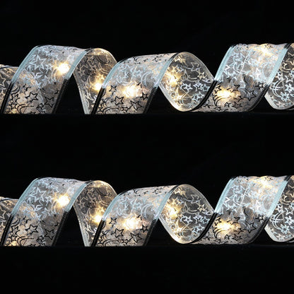 Dekorative LED-Lichterkette mit Schleifenband