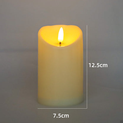 LED-Echtwachs-Optik Kerze mit beweglicher Flamme