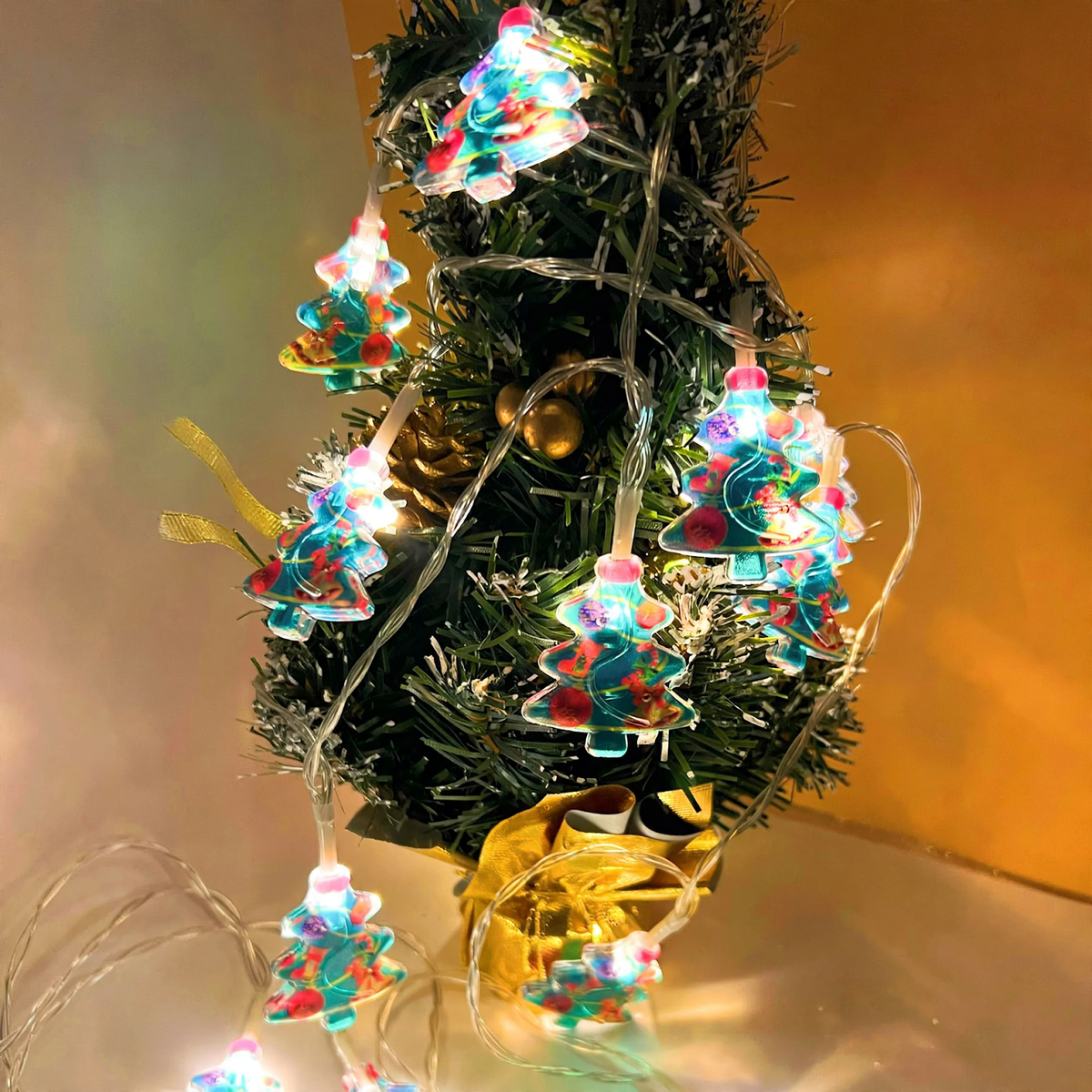 LED-Weihnachts-Lichterkette mit Fernbedienung