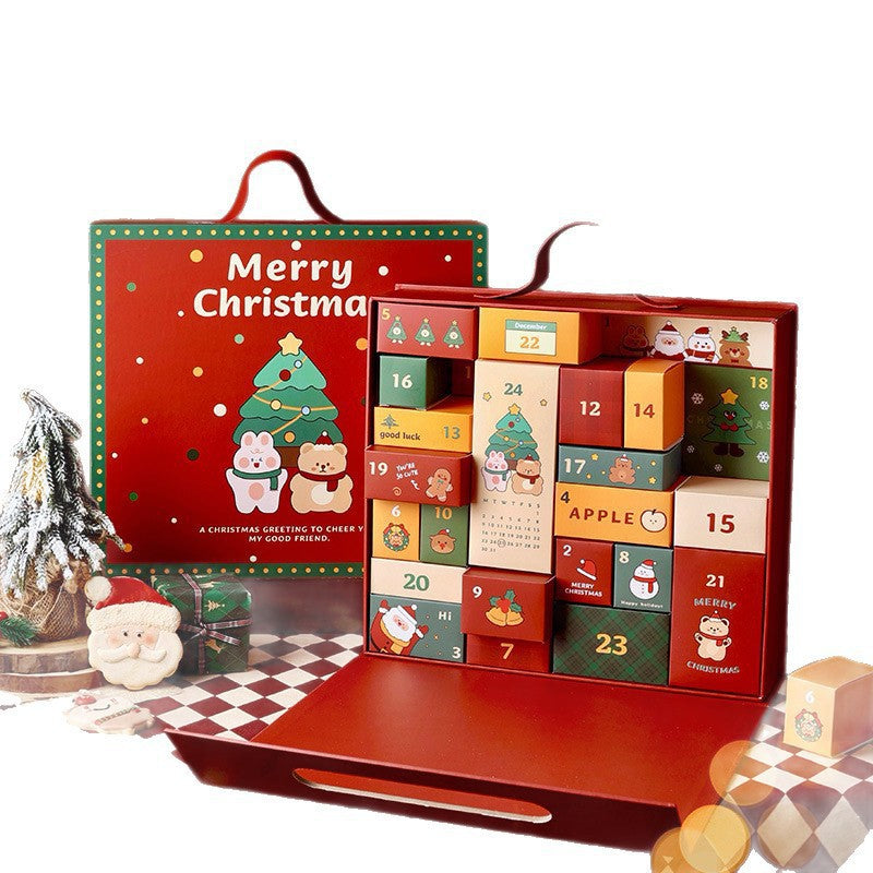 Weihnachts-Adventskalender Box, 24 Fächer