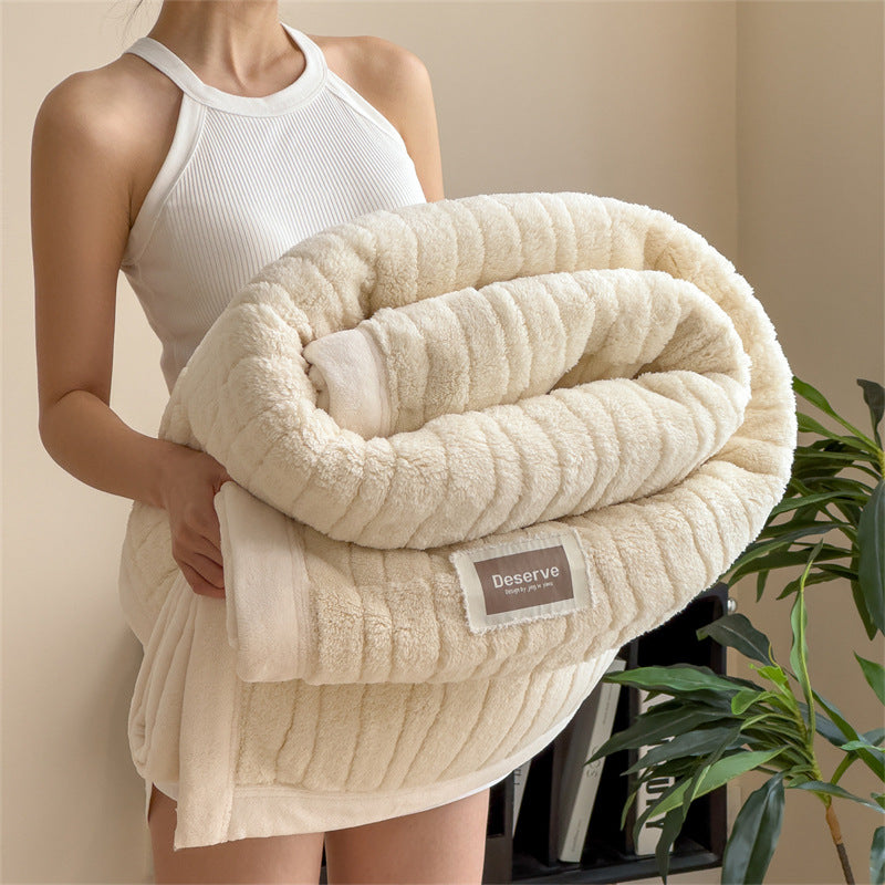 Doppellagige Kuscheldecke mit Struktur