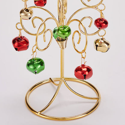 Mini-Weihnachtsbaum aus Eisen mit Glocken, 26 cm