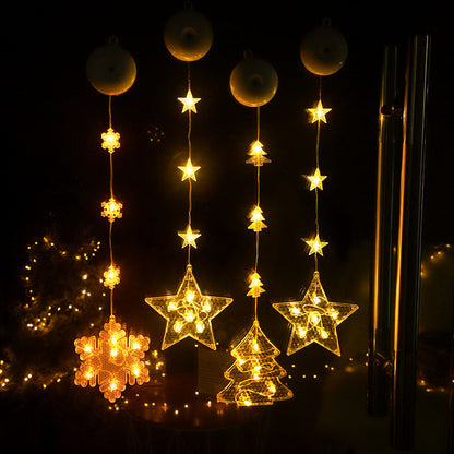 LED-Weihnachts-Sauglicht für Fenster