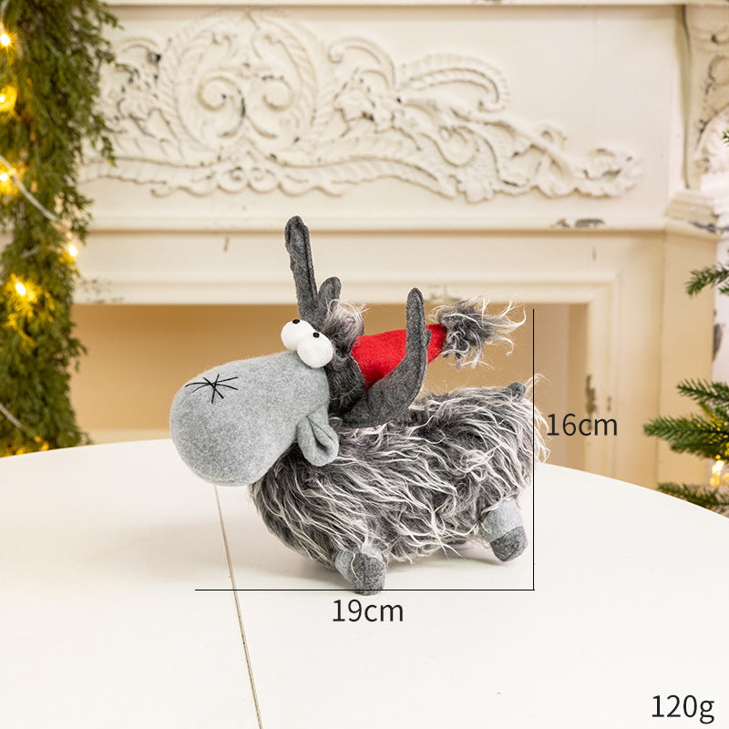 Weihnachts-Wichtel und Rentier-Figurenset