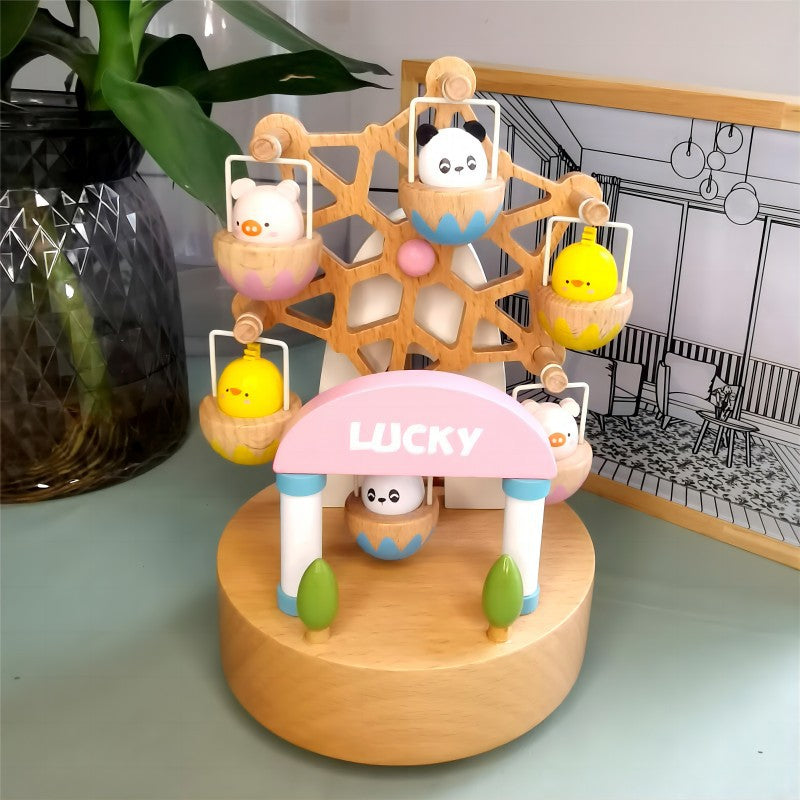 Holz-Spieluhr Riesenrad-Design