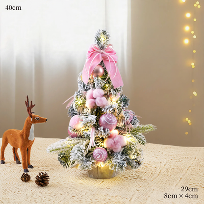 Mini-Weihnachtsbaum mit Schleifendekoration, PVC