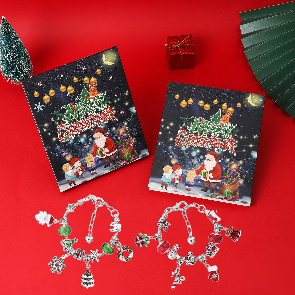 DIY-Weihnachts-Schmuckset mit Adventskalender-Funktion