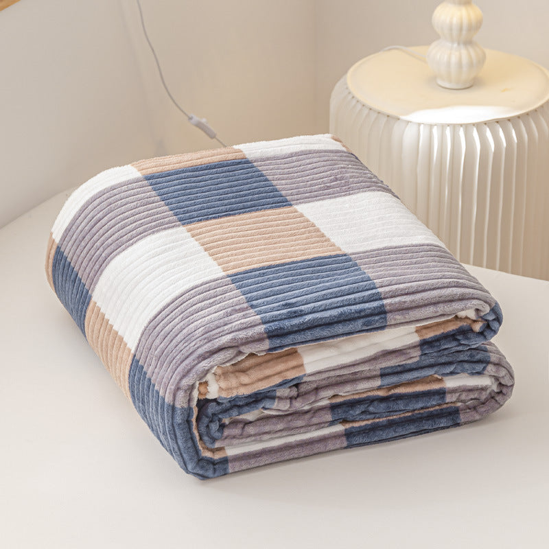 Moderne Flanelldecke mit geometrischem Karomuster