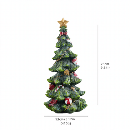 Dekorative Weihnachtsbaum-Spieluhr aus Harz